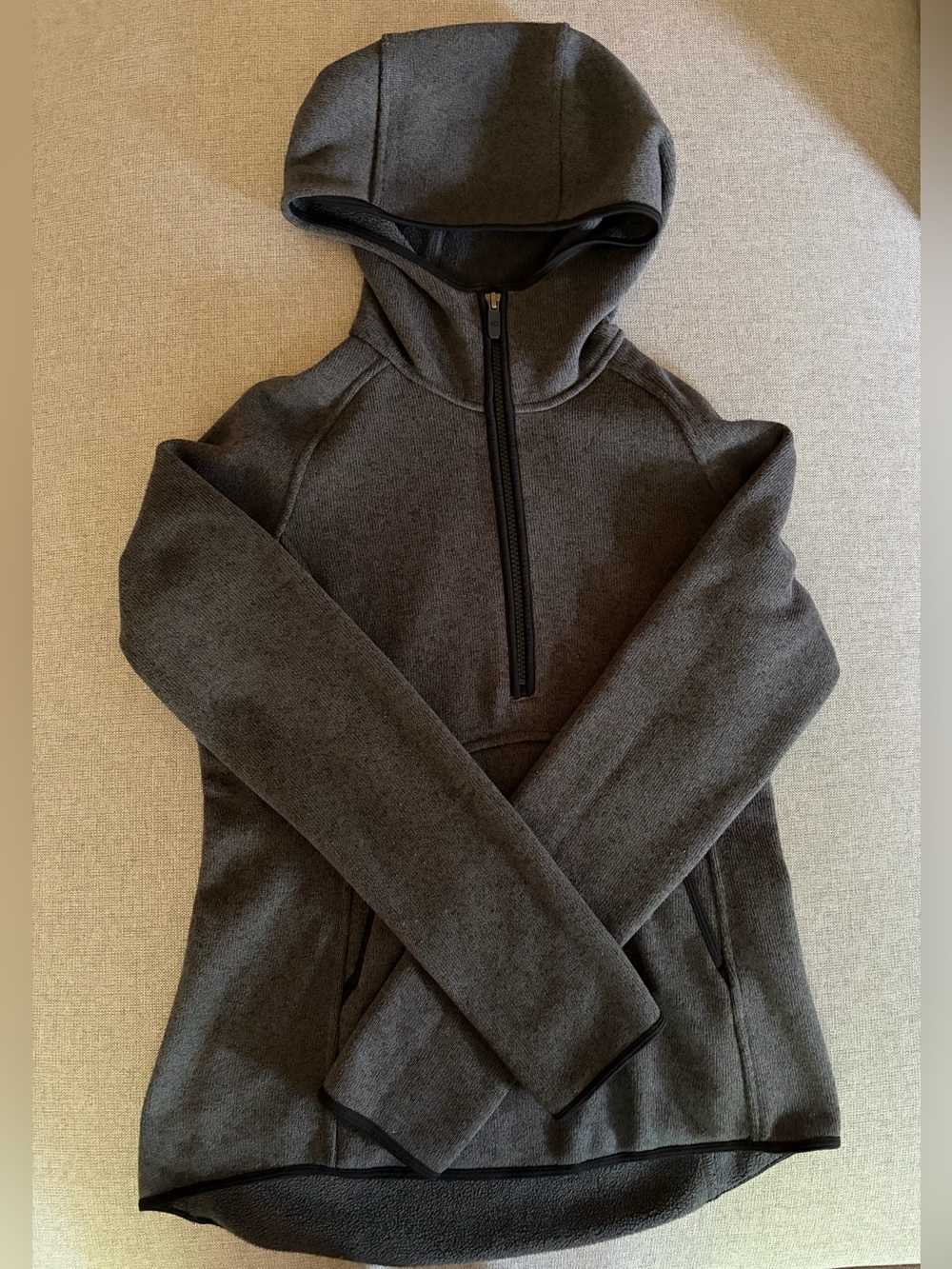 Lululemon Half-Zip Hooded Fleece Jacket Size6